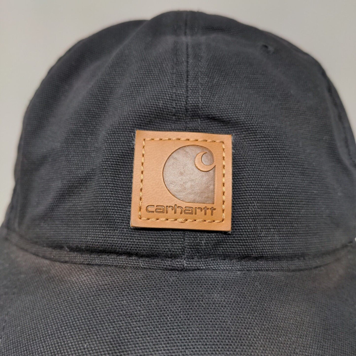 Carhartt Men's Strapback Hat Black Adjustable Patch Logo Spring 2021