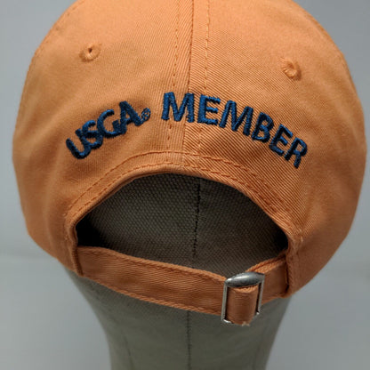 USGA Men's Slideback Hat Orange Adjustable US Open Chamber's Bay 2015