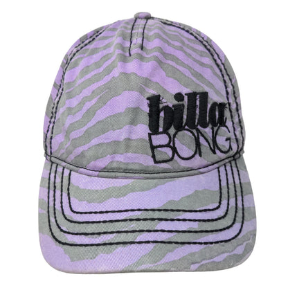 Billa Bong Women's Snapback Hat Multicolor Striped OSFM Embroidered Logo