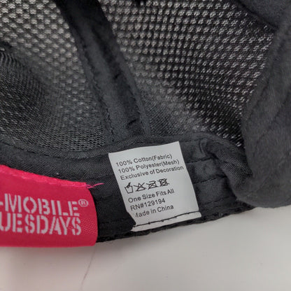 T Mobile Tuesdays Cell Phone Black Pink Adjustable Hat Embroidered OSFA Logo