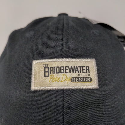 Bridgewater Golf Club Strapback Hat Black Adjustable Embroidered Logo
