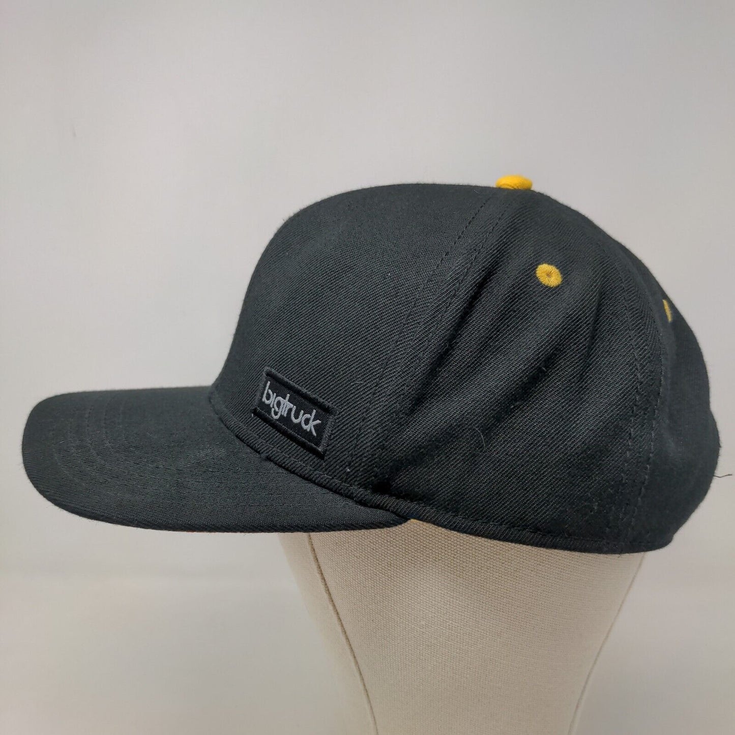 Bigtruck Men's Snapback Hat Black Size 59 Adjustable Embroidered Patches