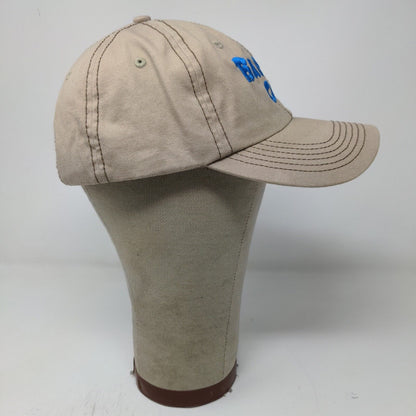 Barking Cow Slideback Hat Beige Tan Adjustable Embroidered Logo