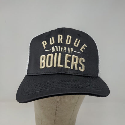 Top of the World Men's Snapback Mesh Back Purdue Boilermakers Hat Black White
