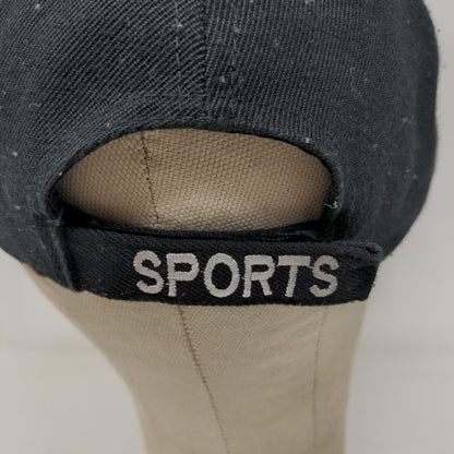 New York Strapback Baseball Hat Black Adjustable Embroidered Logo
