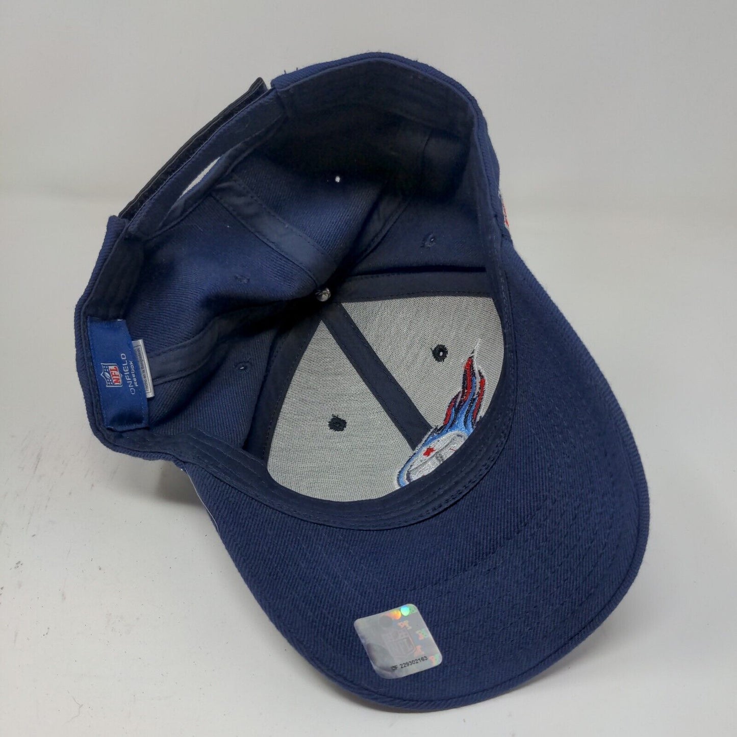 Reebok NFL Men's Strapback Tennessee Titans Hat Blue OSFA Embroidered Logo