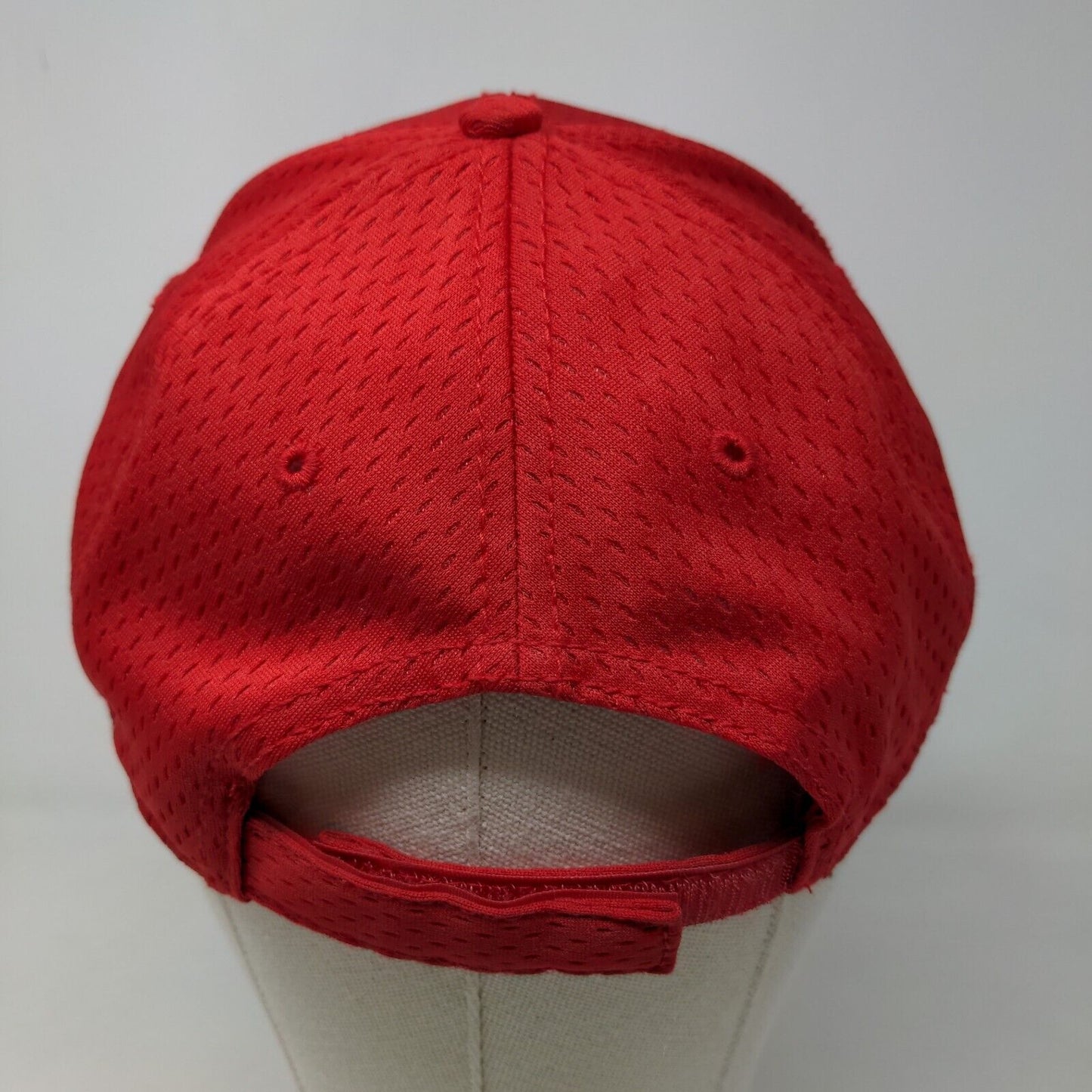 Otto Men's Strapback Hat Red Size OSFM 100% Polyester Adjustable