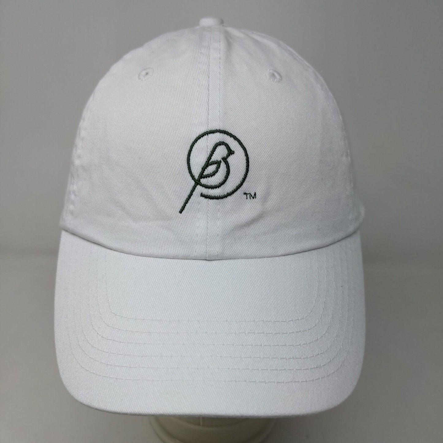 Unbranded Men's Slideback Hat White Adjustable Embroidered Bird Logo