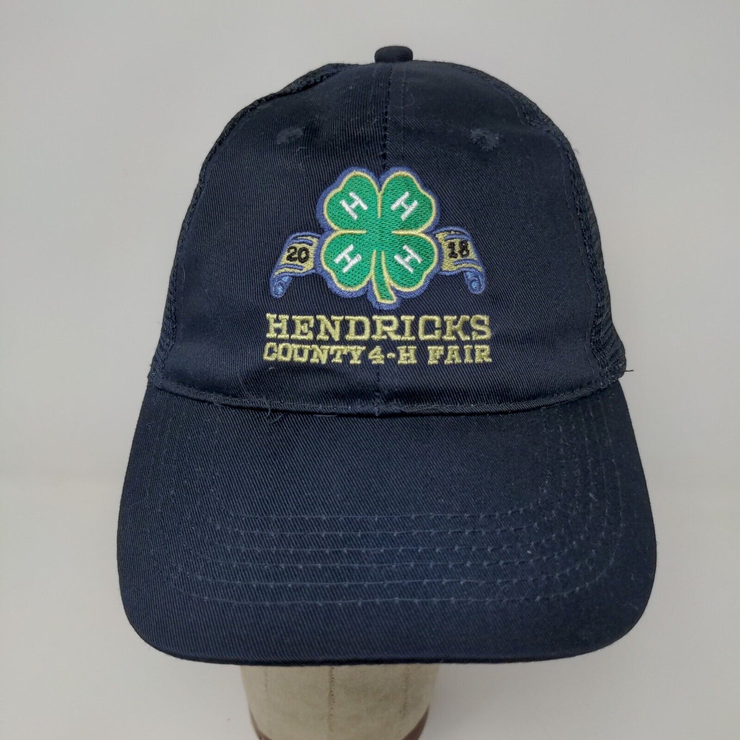Otto Hendricks County 4-H Fair Blue Snapback Meshback Hat Cap One Size