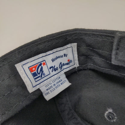 Indianapolis Motor Speedway IMS Strapback Hat Embroidered Logo Racing Black OSFM