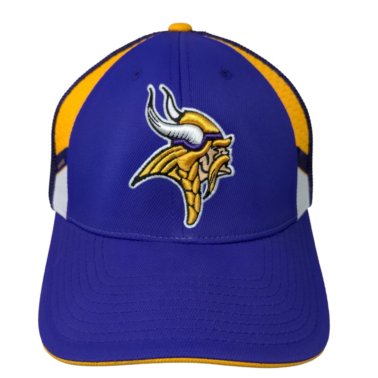 Reebok NFL OnField Men's Fitted Hat Purple Size L/XL Minnesota Vikings Mesh Back