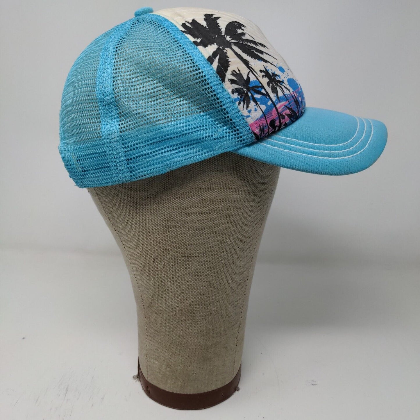 Del Sol Snapback Mesh Back Hat Blue Sunset Logo 100% Polyester
