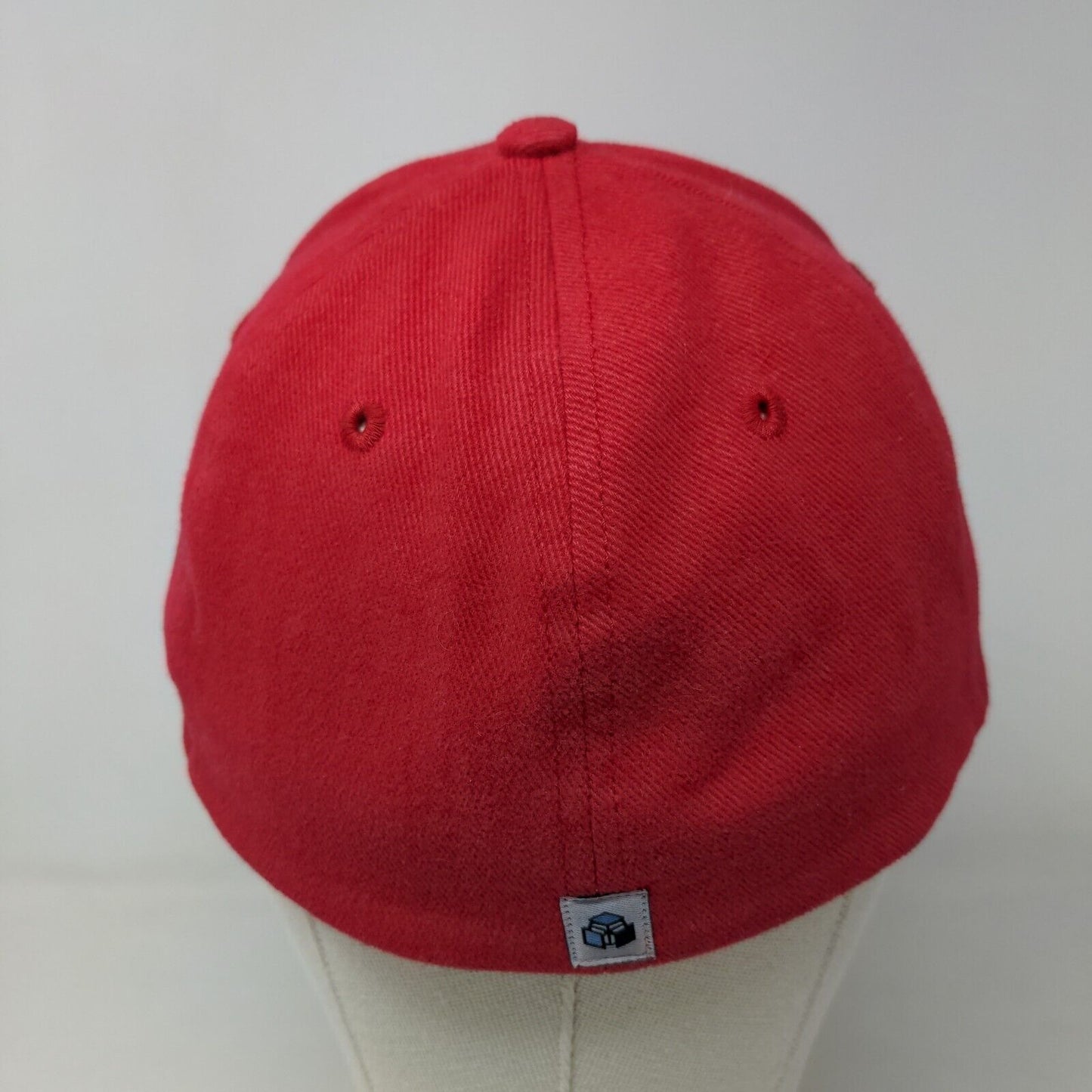 Phys Sci Men's Fitted Hat Red Size OSFA Embroidered Logo Cotton Blend
