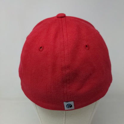 Phys Sci Men's Fitted Hat Red Size OSFA Embroidered Logo Cotton Blend