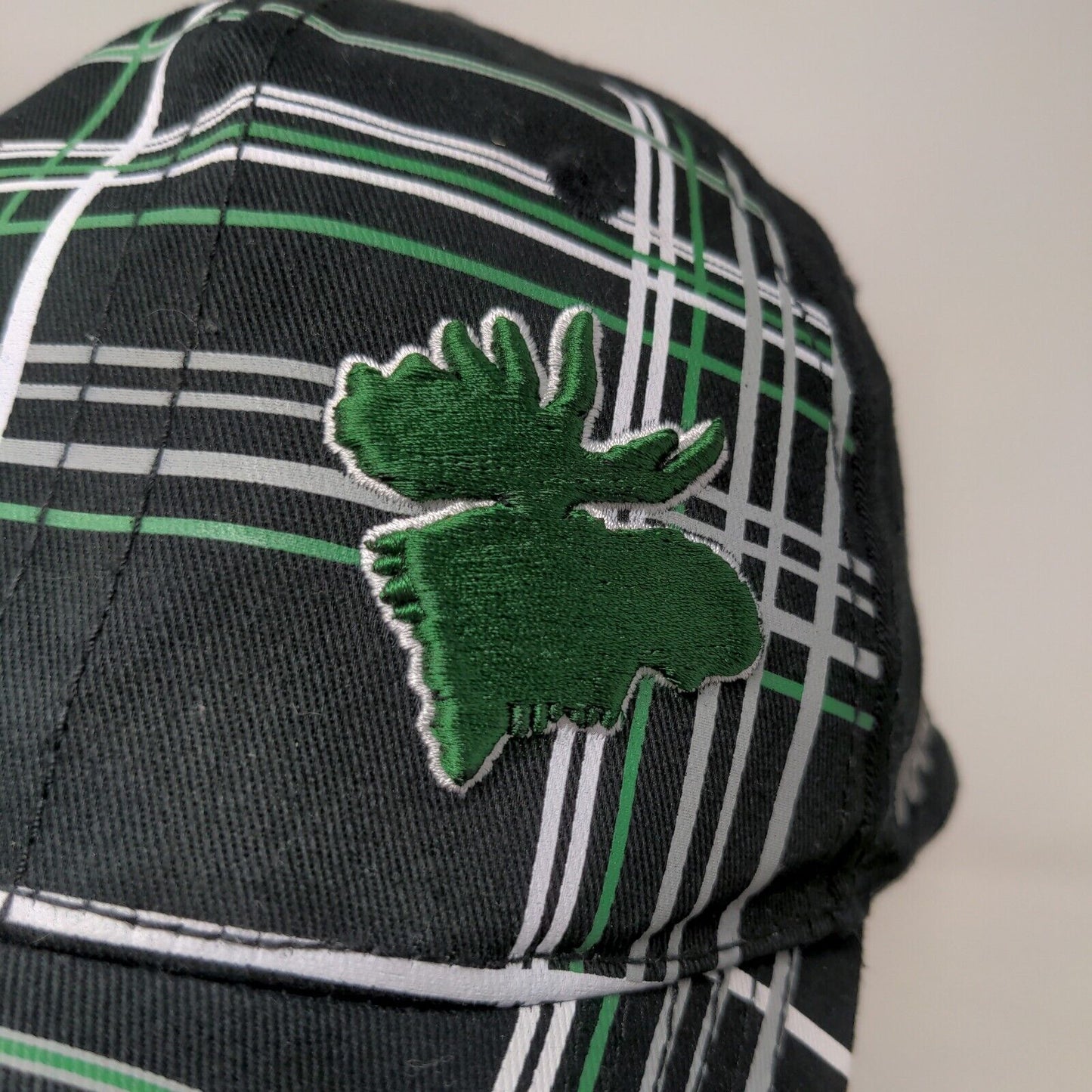 Karbon Men's Moosehead Snapback Hat Black One Size Embroidered Logo Cotton