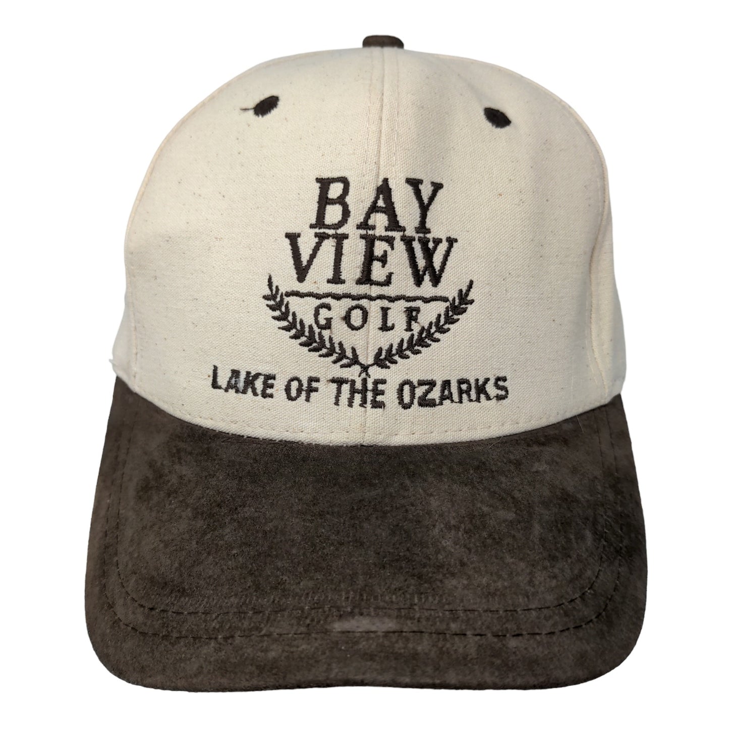 Nissin Men's Bay View Golf Snapback Hat Tan Brown OSFM Distressed