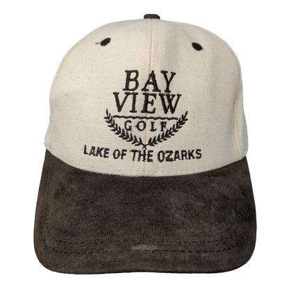 Nissin Men's Bay View Golf Snapback Hat Tan Brown OSFM Distressed