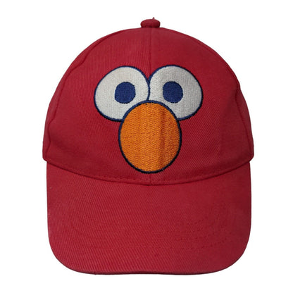 Sesame Street Boy's Stretchy Hat Red Elmo Gear Embroidered Face Cotton