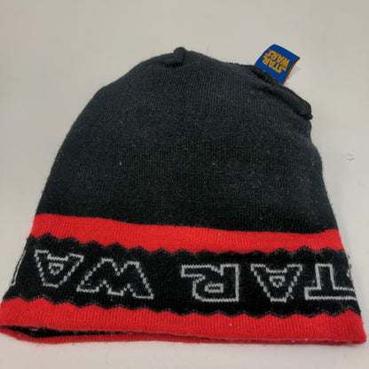 Star Wars Men's Knit Beanie Hat Cap Black Red One Size Acrylic