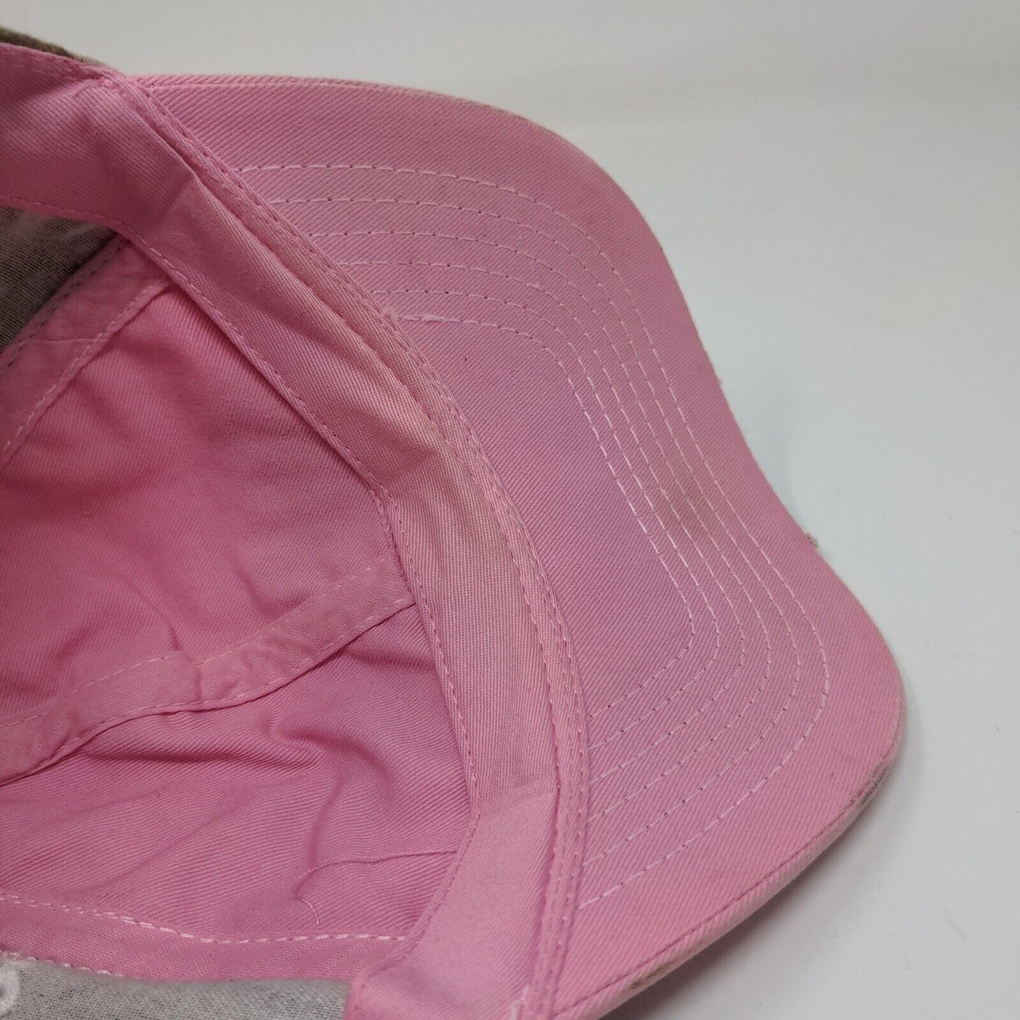 Team Realtree Women's Strapback Hat Pink Camo OSFA Embroidered Logo