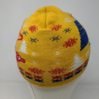 NBA Indiana Pacers Men's Knit Beanie Hat Yellow 100% Acrylic Hardee's Logo