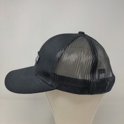 Heartland Tower Solutions Men's Snapback Mesh Back Hat Black Patch Logo