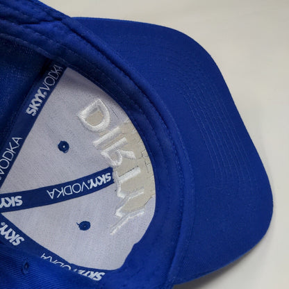 Skyy Vodka Men's Snapback Hat Blue Adjustable Embroidered Dirty Martini Logo