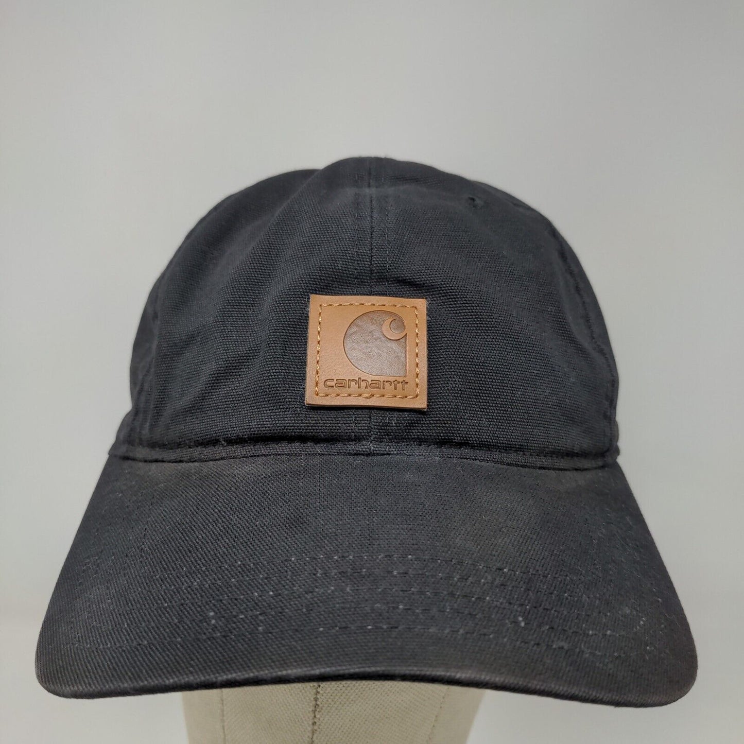 Carhartt Men's Strapback Hat Black Adjustable Patch Logo Spring 2021