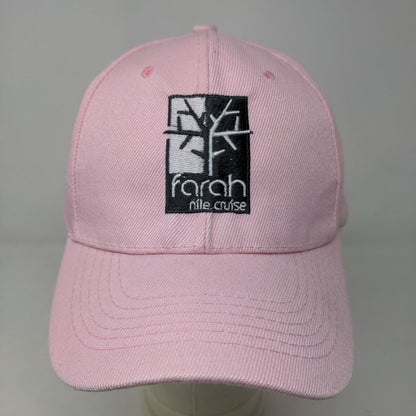 Unbranded Women's Strapback Hat Pink Adjustable Embroidered Farah Nile Cruise