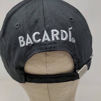 Bacardi Men's Slideback Hat Black Adjustable Spice Things Up Embroidered Logo