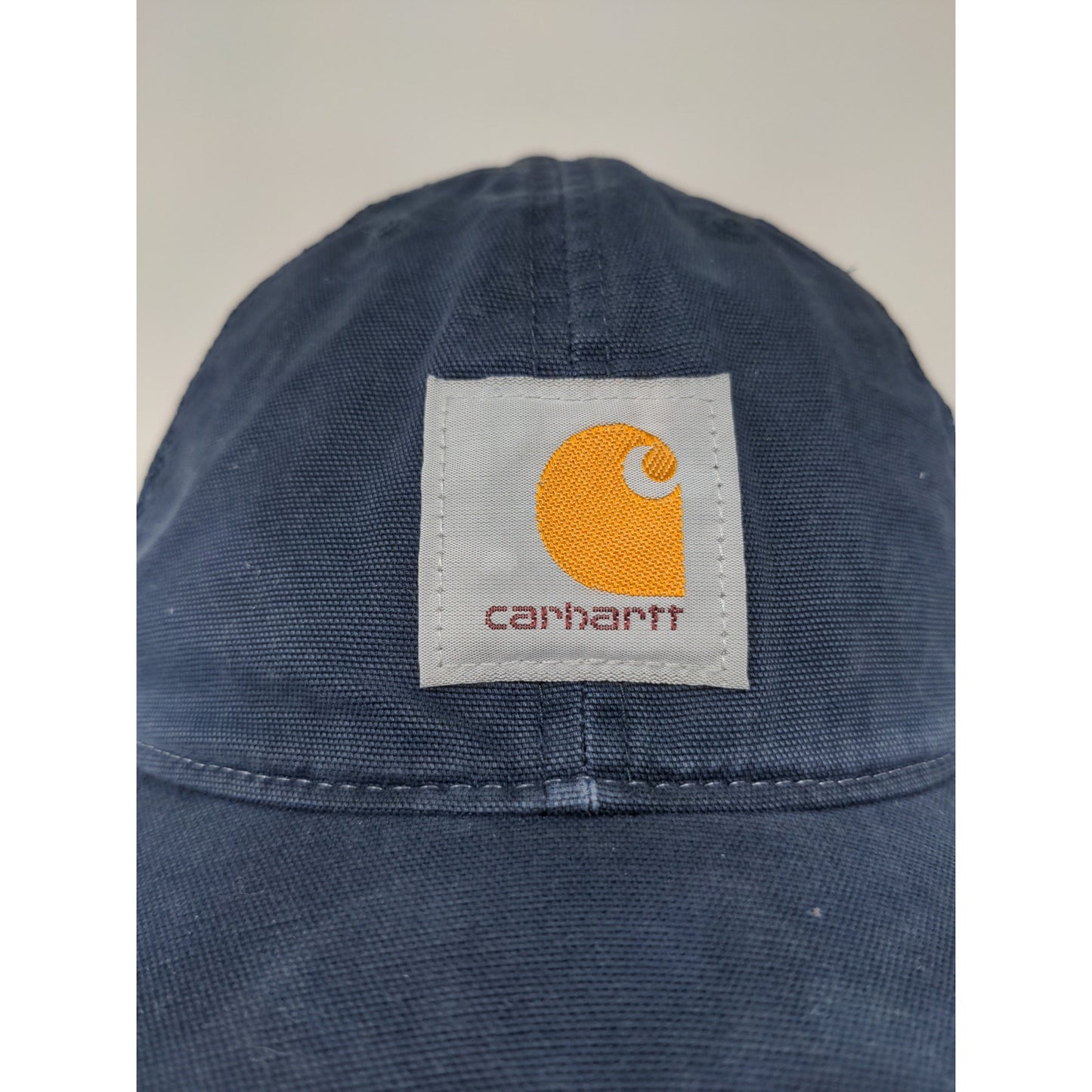 Carhartt Meshback Snapback Hat OSFA Blue Patch Logo Embroidered Spell Out