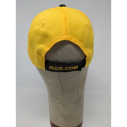 Jegs Headware High Performance  Strapback Hat Yellow & Black Embroidered Logo