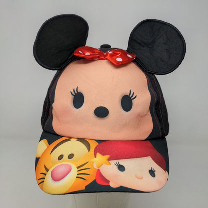 Disney Tsum Tsum Girls Snapback Hat Multicolor Minnie Mouse Ears 100% Cotton