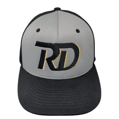 Richardson Men's Fitted Hat Black Gray Size Small-Medium Embroidered