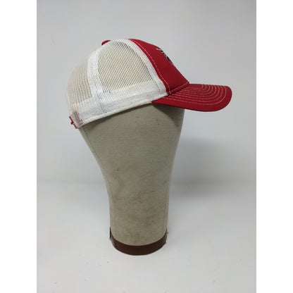 Youth Boys OC Platinum Snapback Mesh Back Hat Dragon Logo Red White Embroidered