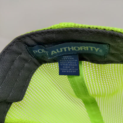 Greenpoint Metals Port Authority Green Gray Snapback Meshback Hat Cap Adjustable