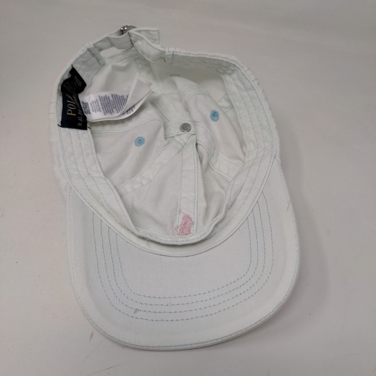 Polo Ralph Lauren Womens Slideback Hat White Size OS 4-6X Embroidered Logo