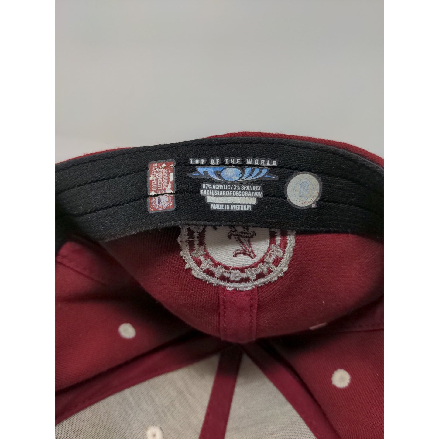 Top of the World Alabama Crimson Tide One Fit Hat Embroidered Logo Red