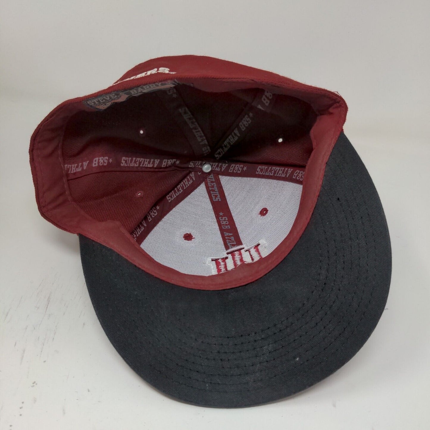 Steve & Barry's IU Indiana Hoosiers Strapback Hat Red 7 1/8 Embroidered Logo