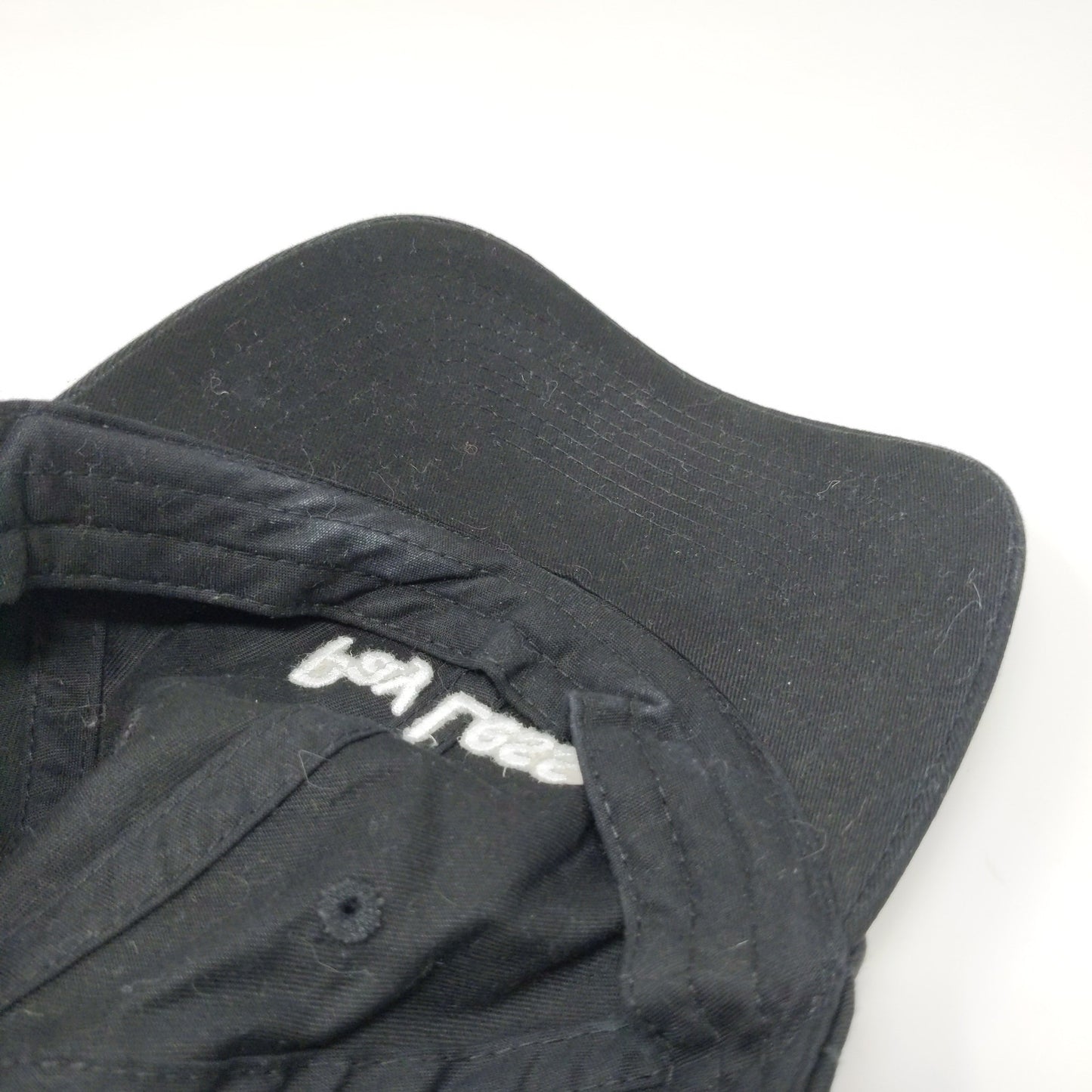 Fashion Seal Men's Pay Less Slideback Hat Embroidered Spell Out Black