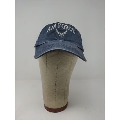 US Air Force Slideback Adjusutable Hat Blue Sportsman Military Distressed Faded