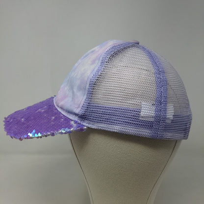 P.S. From Aeropostale Snapback Mesh Back Hat Purple Size OS Bling Shiny