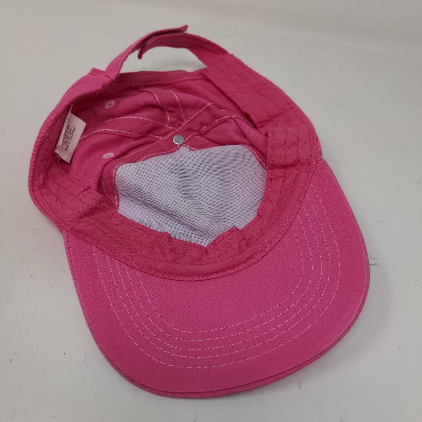 Disney Girl's Strapback Hat Pink Size OS Graphic Daisy Duck Minnie Mouse Logo