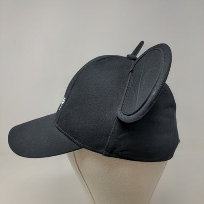 Disney Men's Snapback Mickey Ears Hat Black Adjustable 100% Cotton