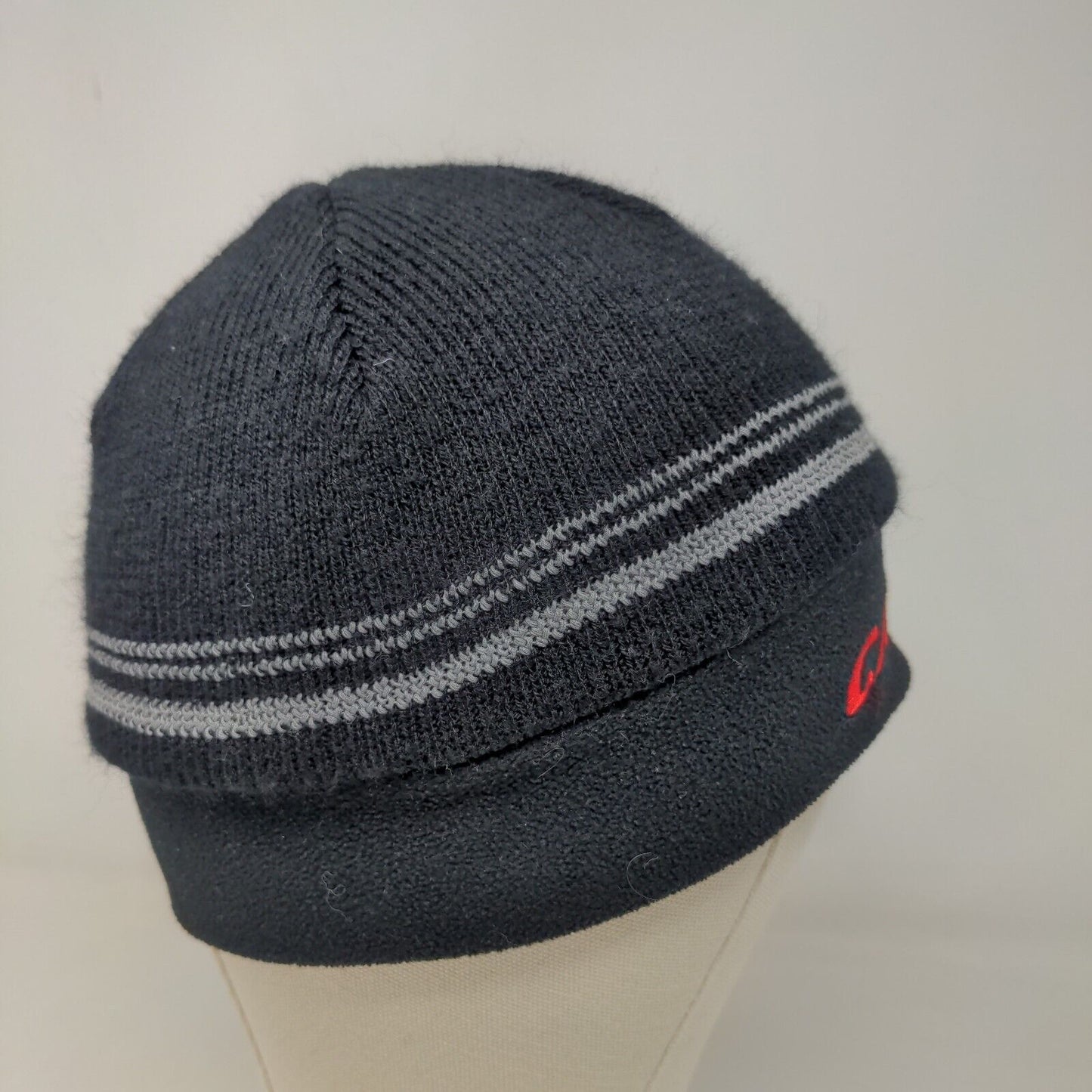 Running Room Men's Knit Beanie Hat Black Size OS 100% Acrylic Embroidered Canada