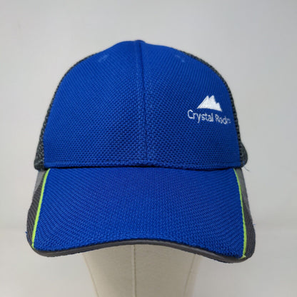 Cintas Crystal Rock Primo Water Men's Strapback Mesh Back Hat Blue Gray Logo