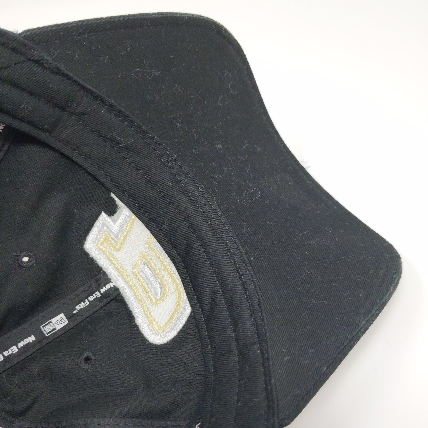 New Era Fits Slideback Hat Purdue University Embroidered Logo Black Gold OSFA