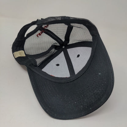 Unbranded Men's Strapback Mesh Back Hat Black OSFA Noodles Love Life Logo