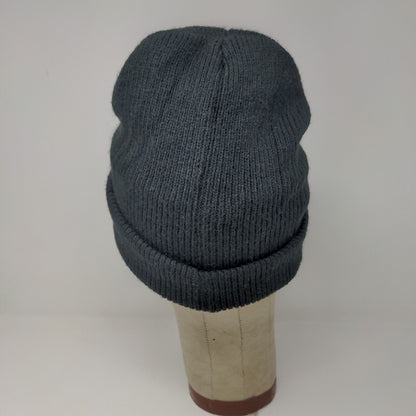 Polar Plus Men's Knit Black Beanie Toboggan Cap Hat Logo Patch Logo
