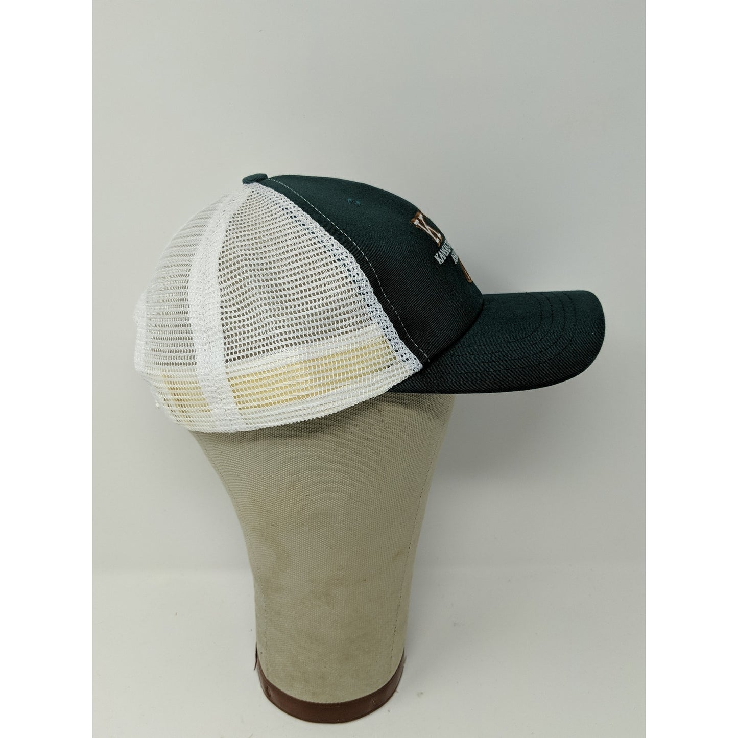 Mens KTA Kansas Trapshooters Association Hat Meshback Snapback Green & White